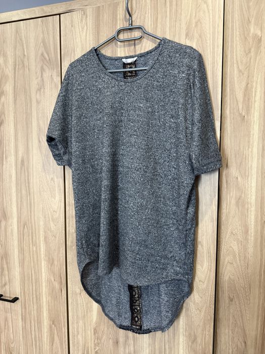 Tunika szara, bluzka szara, rozmiar M, odkryte ramiona