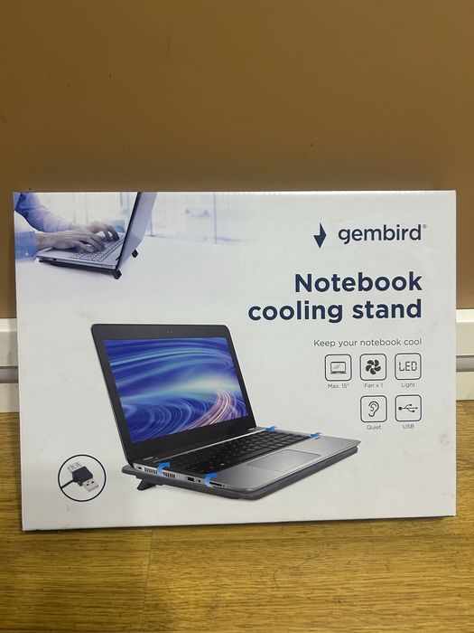 Охолоджувальна підставка під ноутбук Gembird NBS-1F15-04