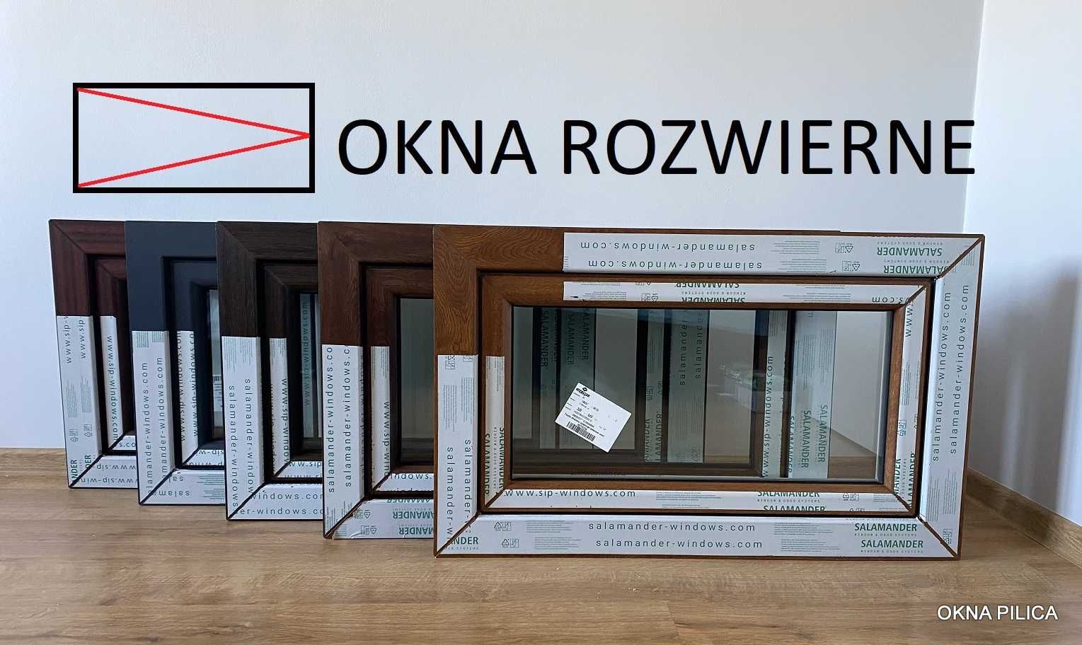 WYSYŁKA! Nowe OKNO R 865x535 ciemny/złoty dąb, orzech, antracyt, mahoń