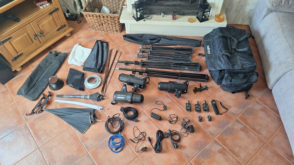 Kit Completo de Iluminação de Estúdio Walimex Pro VE-300