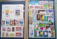 Znaczki pocztowe Polska, Rumunia, Bułgaria Rosja i inne 563 sztuki
