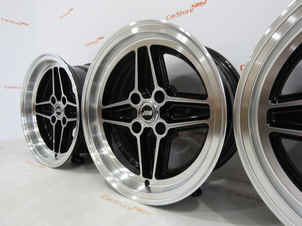Jantes JBW RS4 Ford 15'' x 7 et 5 4x108 Pretas