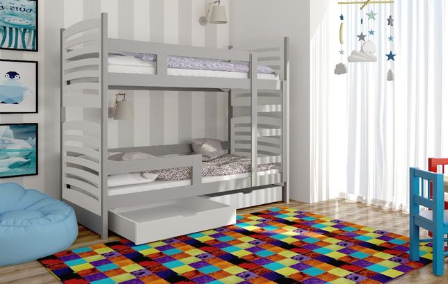 Nowe łóżko Olek, drewno sosnowe! Kolory do wyboru!