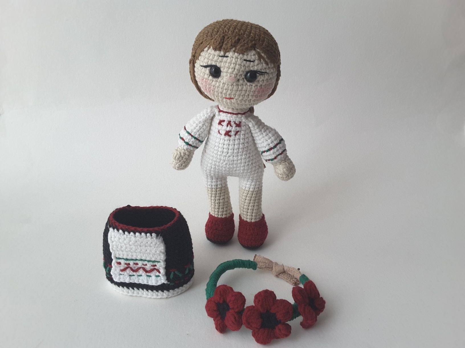 Українська національна ляльками крючком, інтер'єрна лялька