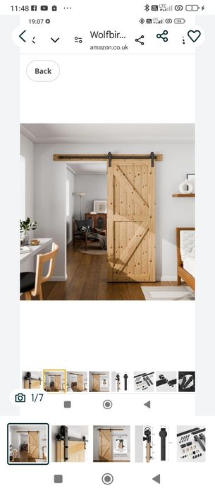 Wolfbird 200CM/6.6FT Okucia do drzwi przesuwnych System drzwi przesuwn