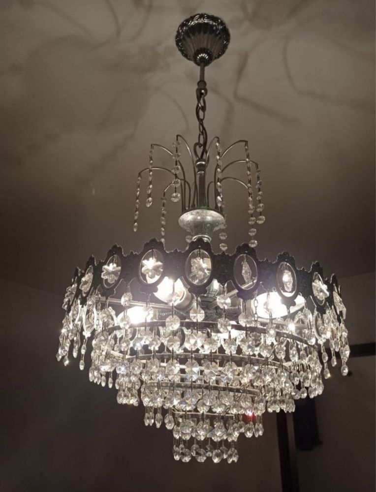 Candeeiro / Candelabro de Cristal