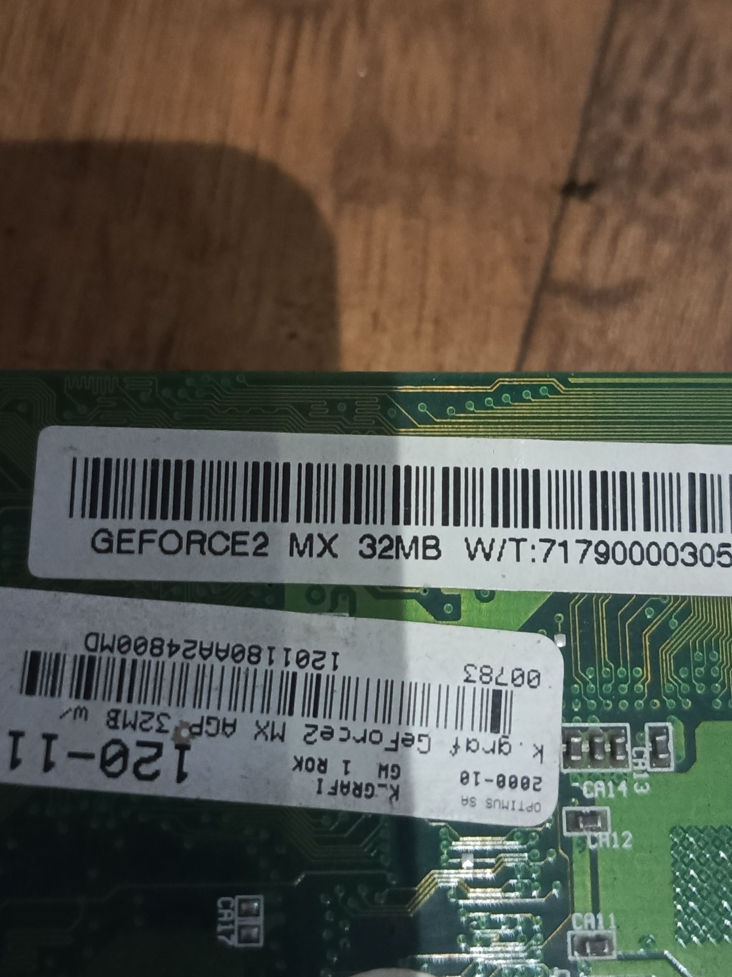 Karta graficzna Geforce 2 MX 32MB