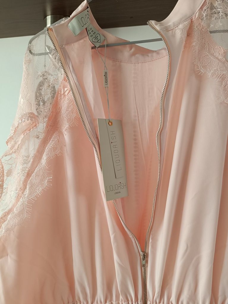 Nowa sukienka dla wysokiej osoby. Plus size 50. Koktajlowa