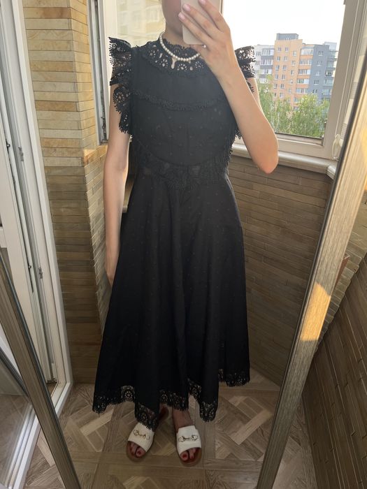 Вечірнє , випускне чорне  плаття міді