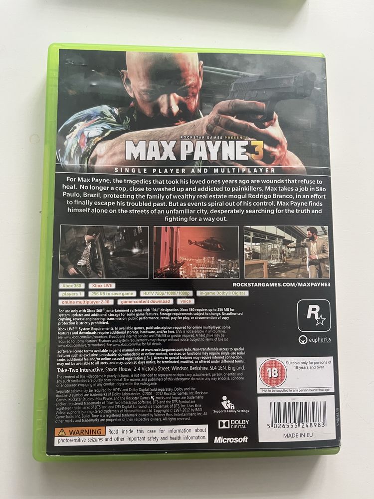 Max payne 3 xbox 360