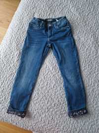 Jeansy H&M ocieplane rozm 128