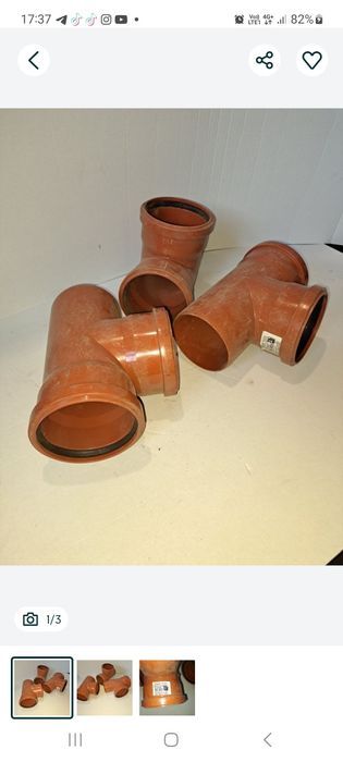 Тройник канализационный