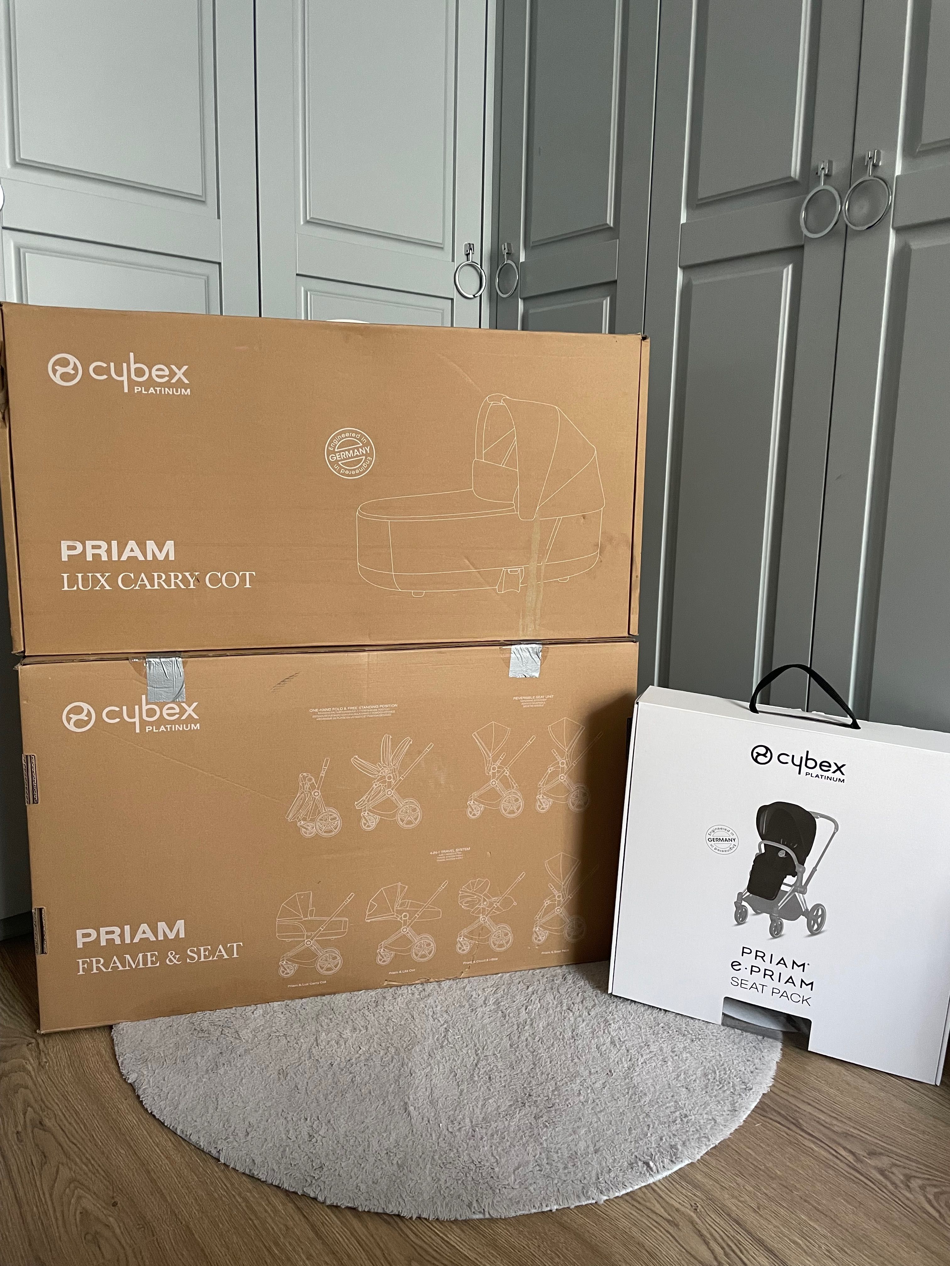 Wózek Cybex Priam Gold Rose – gondola + spacerówka + folia