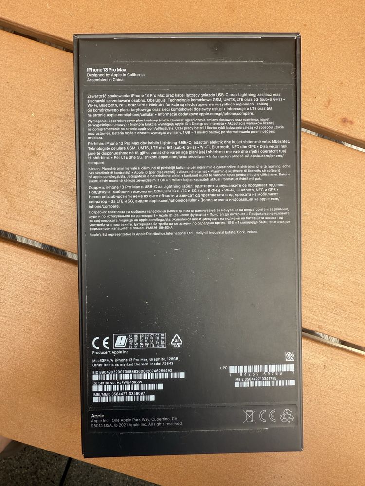 Iphone 13 pro max space grey 128gb