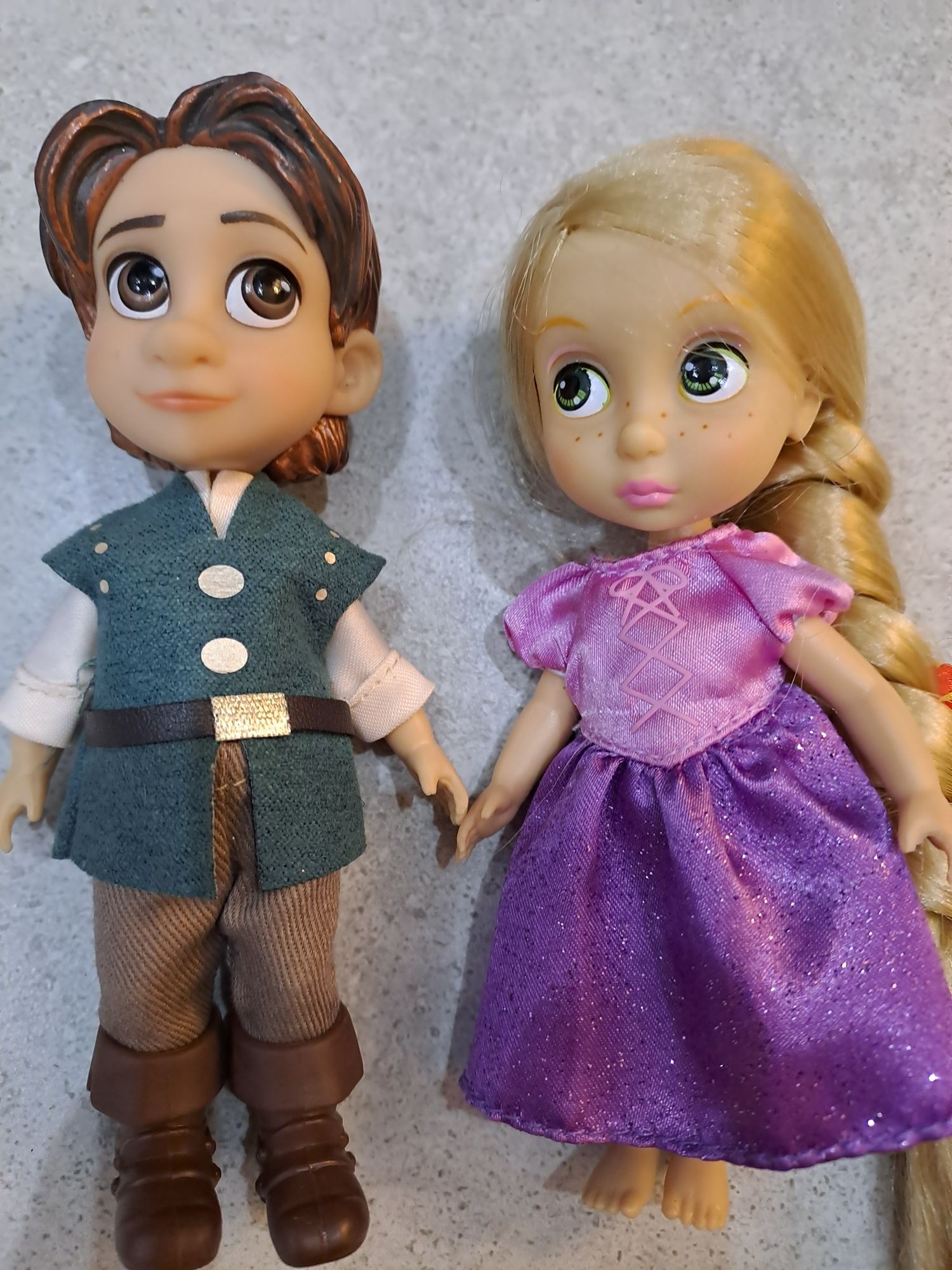 Disney animators,  Zaplatani, Roszpunka, Flynn Rider, mini laleczki