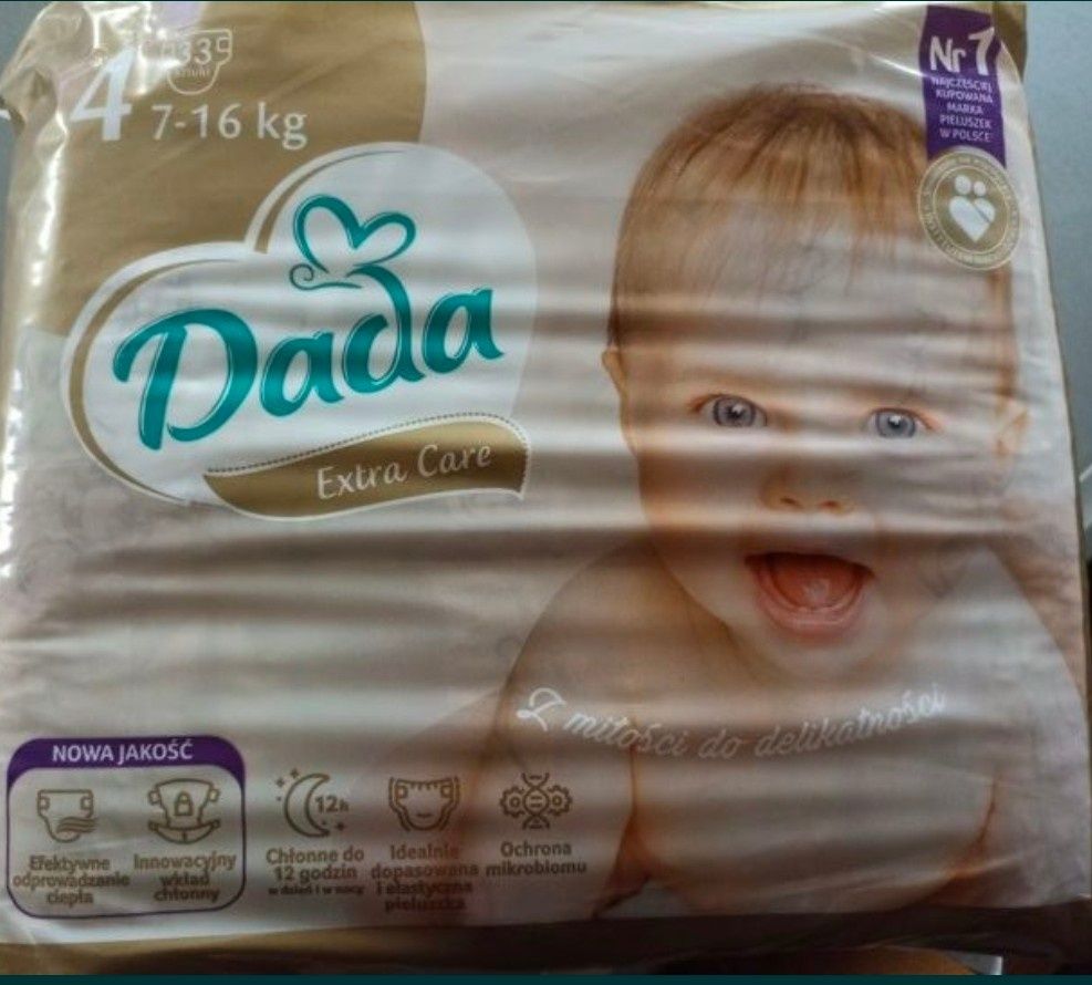 Pampersy Dada extra care 8 sztuk rozmiar 4