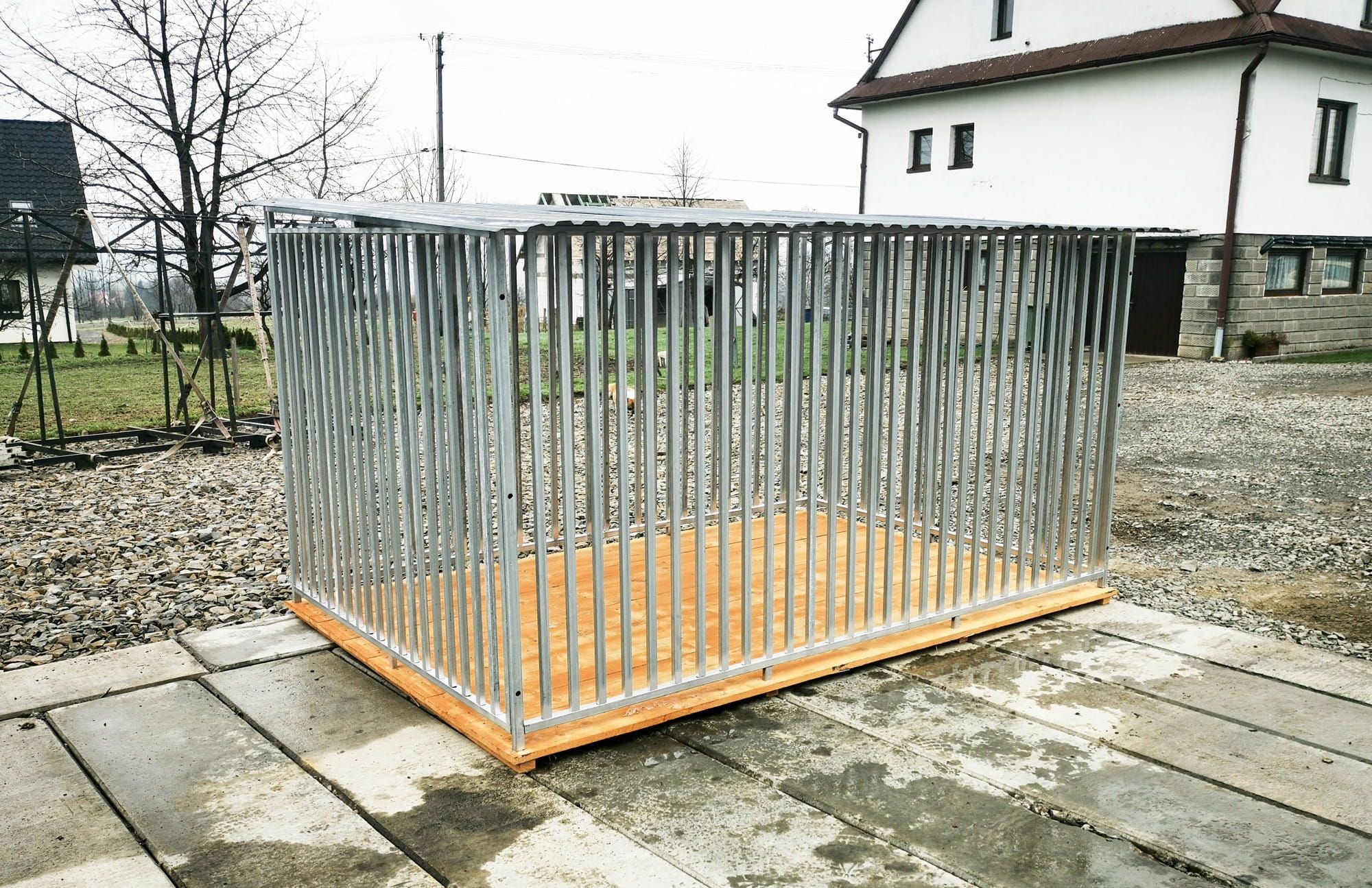 Kojec dla Psa 3x2m Bardzo Mocny z profili zamkniętych Podłoga GP265