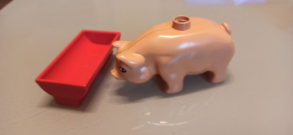 Duplo świnka z korytkiem