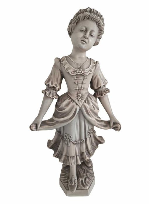 Estatueta Vintage "Menina a Fazer Vénia" (Estilo Rococó)