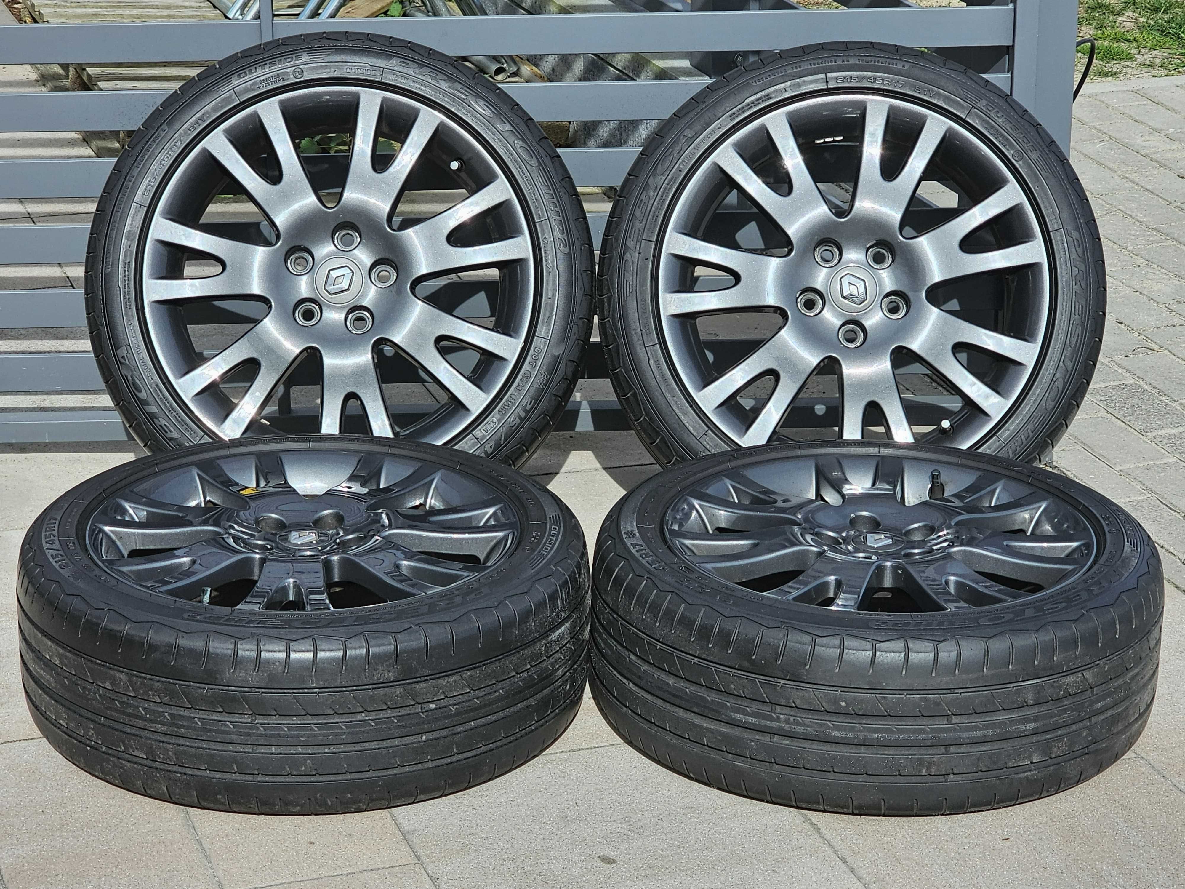 Felgi SILVERSTONE 17" 5x108 z oponami 215/45/R17