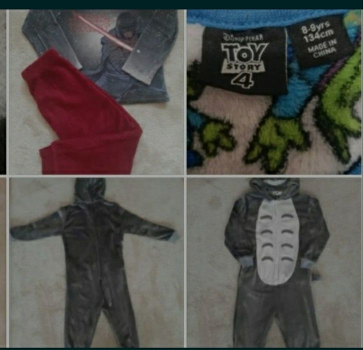 3 Pijamas polares STAR WARS  8 anos