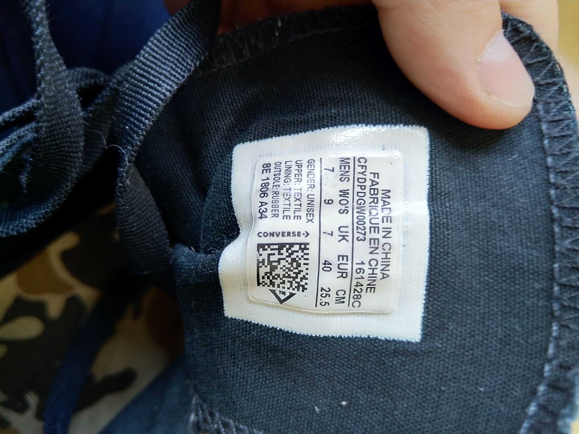 Trampki Converse wysokie cordura rozmiar 40