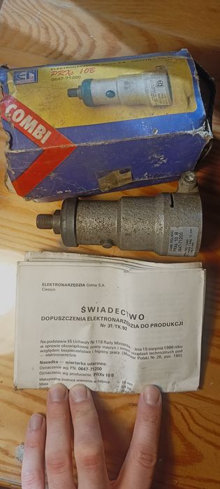 Nasadka udarowa do wiertarki celma , prl, Udar