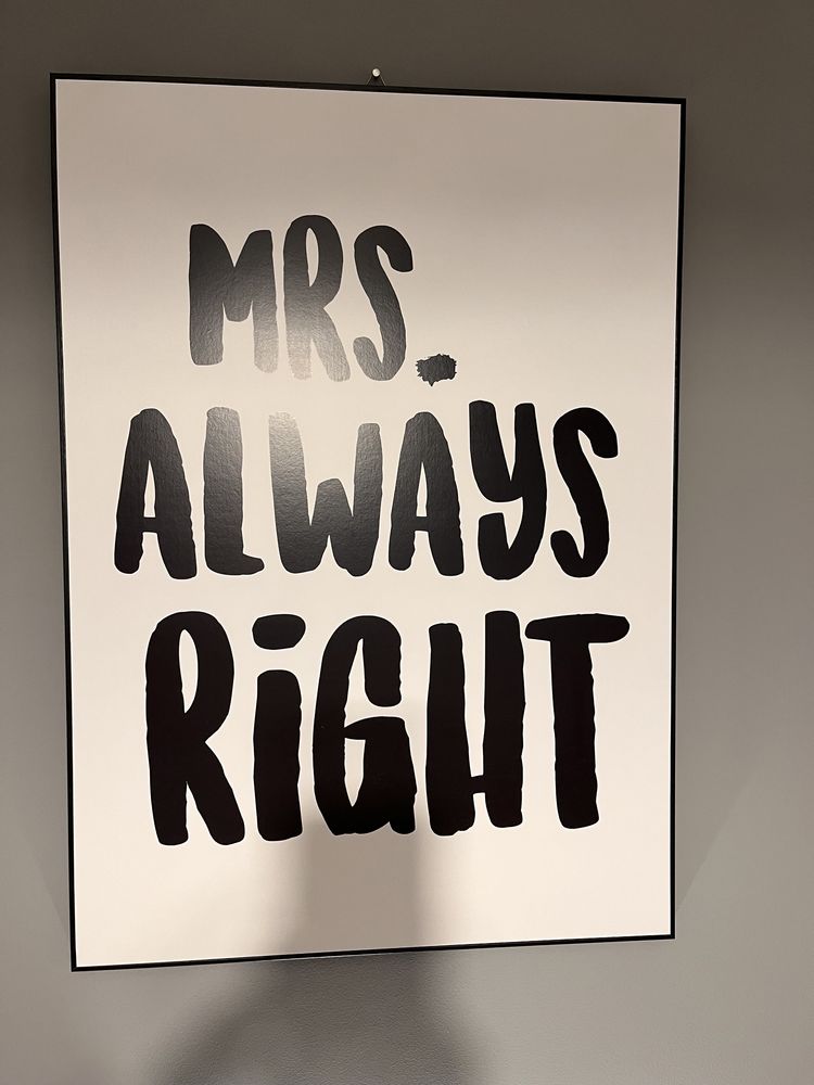 Obrazy „Mr Right” oraz „Mrs always Right”