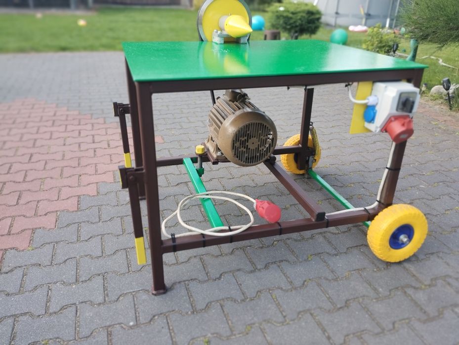 Łupiarka świdrowa solidna duża silnik nowy 7 5 kw