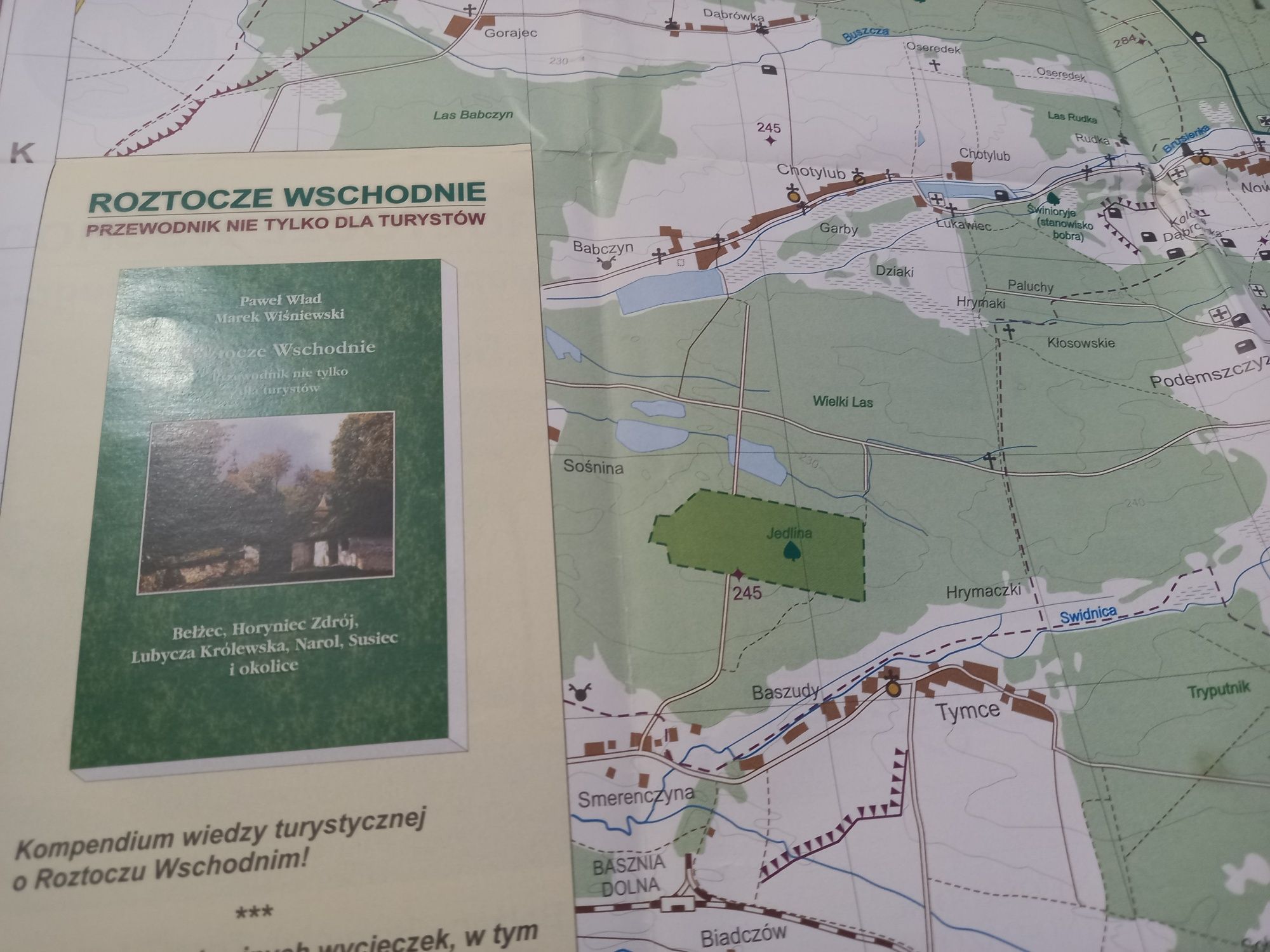 Mapa Turystyczno-topograficzna Roztocze Wschodnie