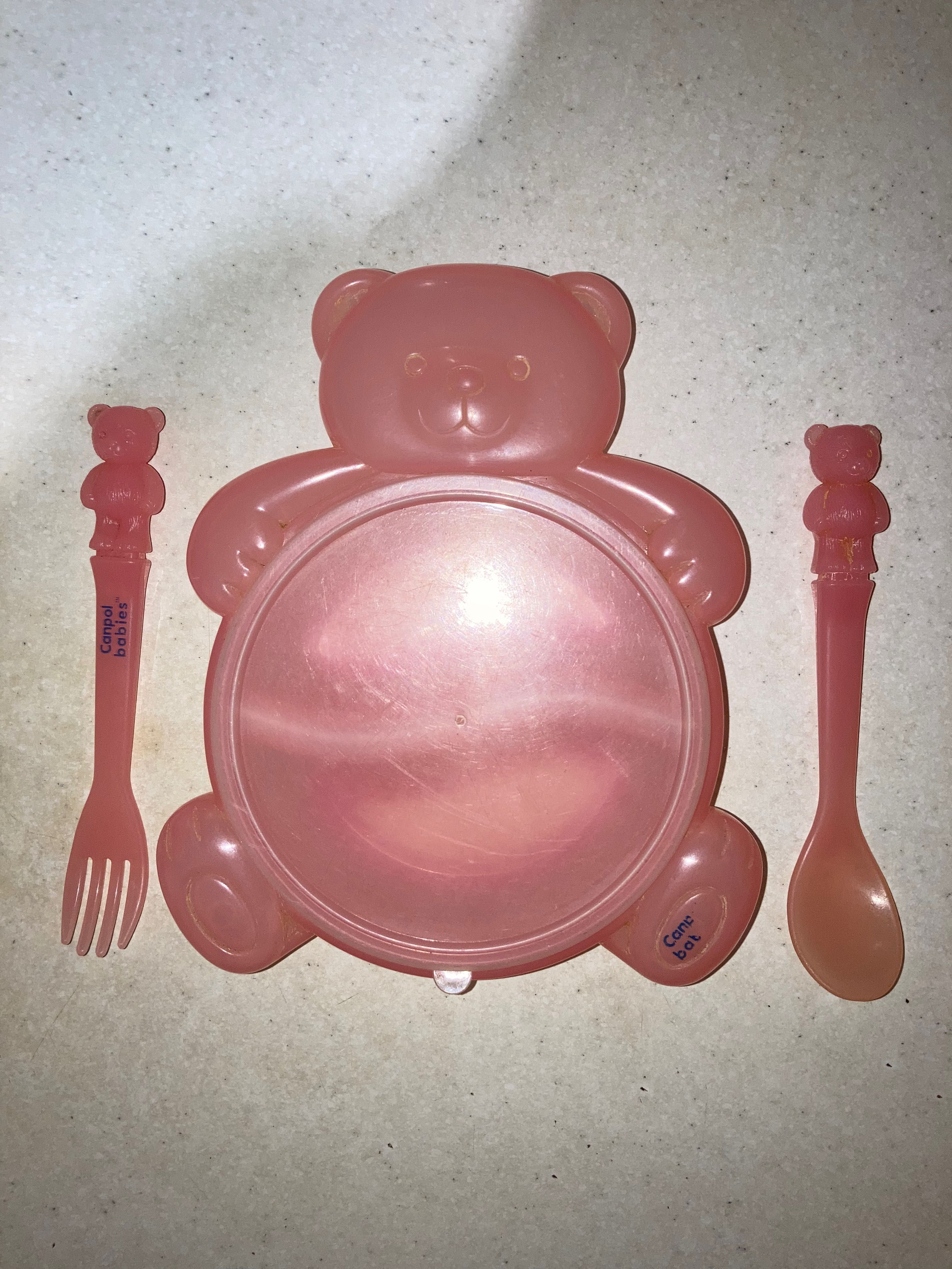 Первый набор посуды для малыша Canpol babies тарелка ложка вилка