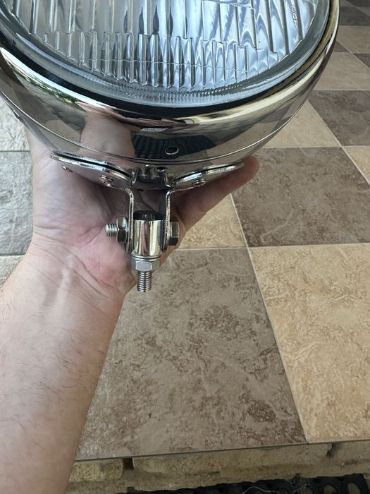 Фара хром на кастом, чоппер