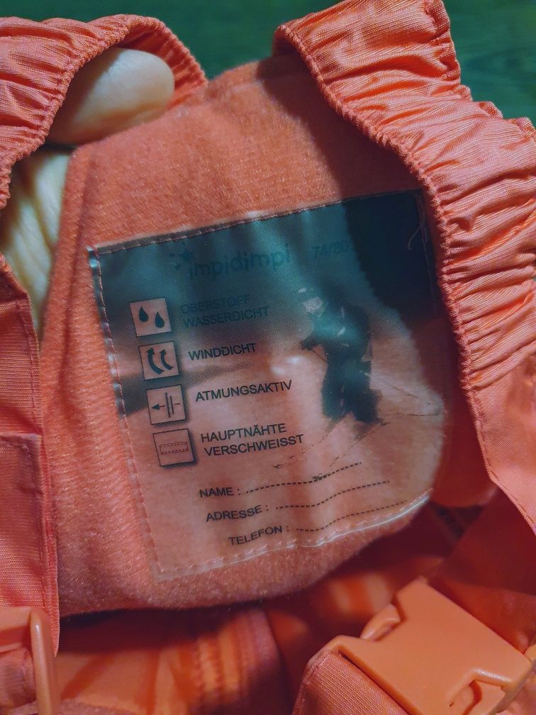 Комбинезон полукомбинезон лыжные штаны impidimpi германия, размер 74/8