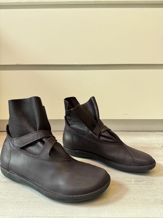Skórzane botki Loints of Holland 39 26 cm kozaki naturalna filetowe