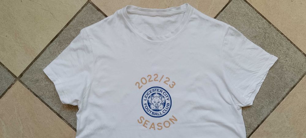 Футболка ФК Лестер Англія Leicester City Season 2022/23 біла з бавовни