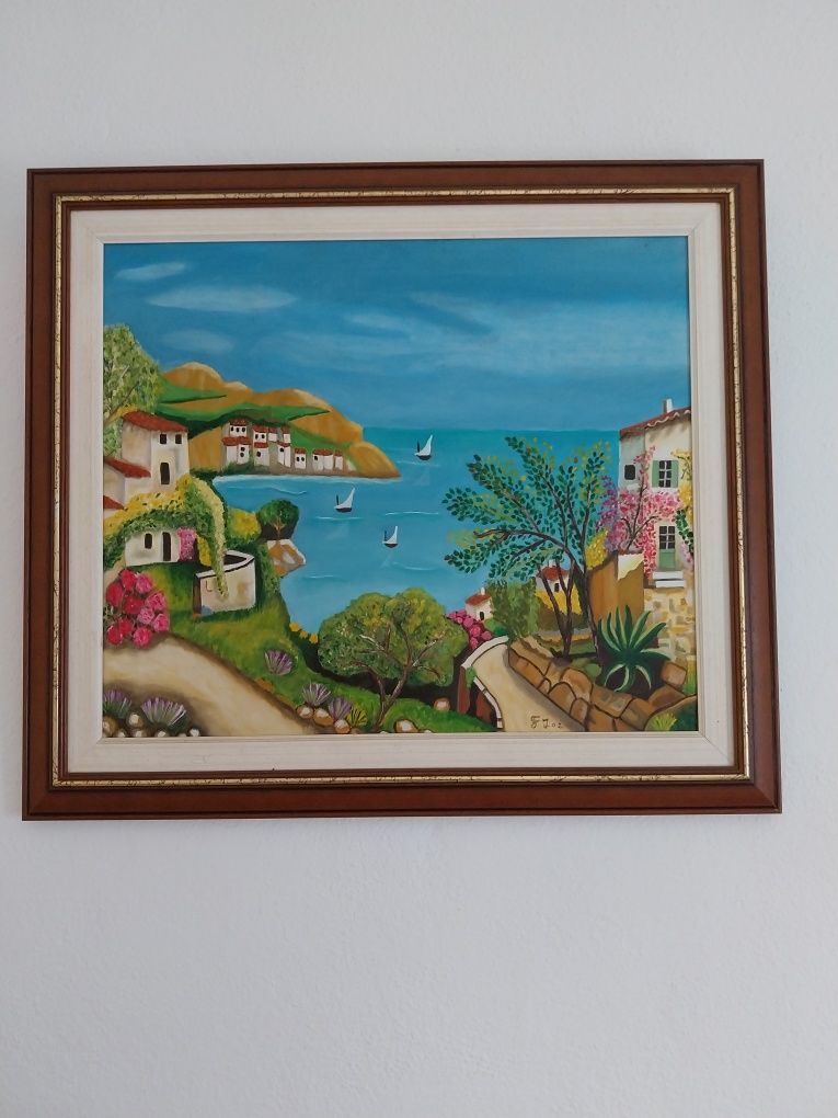 Quadro pintado à mão