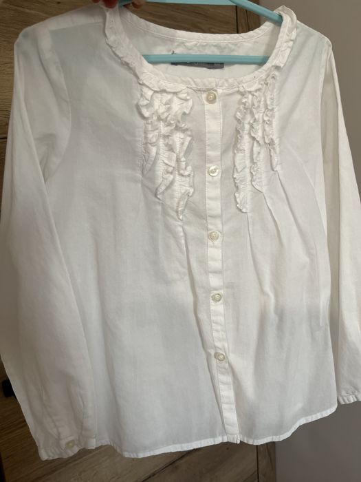 Biała bluzka dzieczęca 122