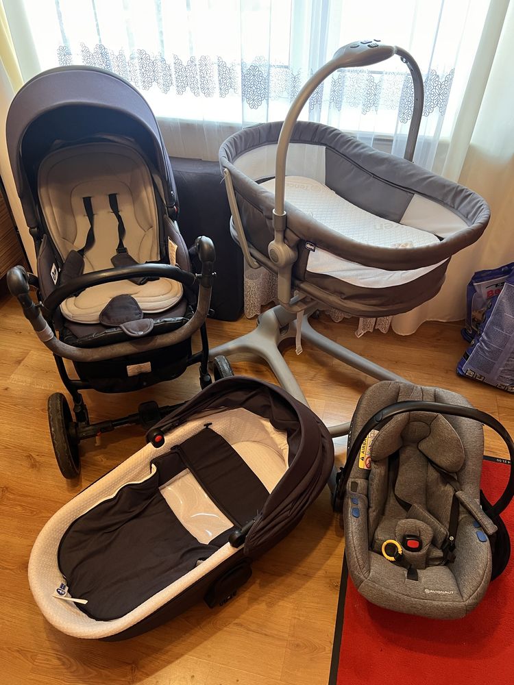 Super wozek Tutis UNO gondola oraz spacerowka 2 w 1 Avionaut 4moms