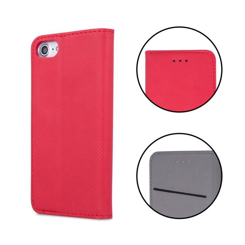 Etui Smart Magnet Do Motorola Edge 50 Pro, Red / Czerwony