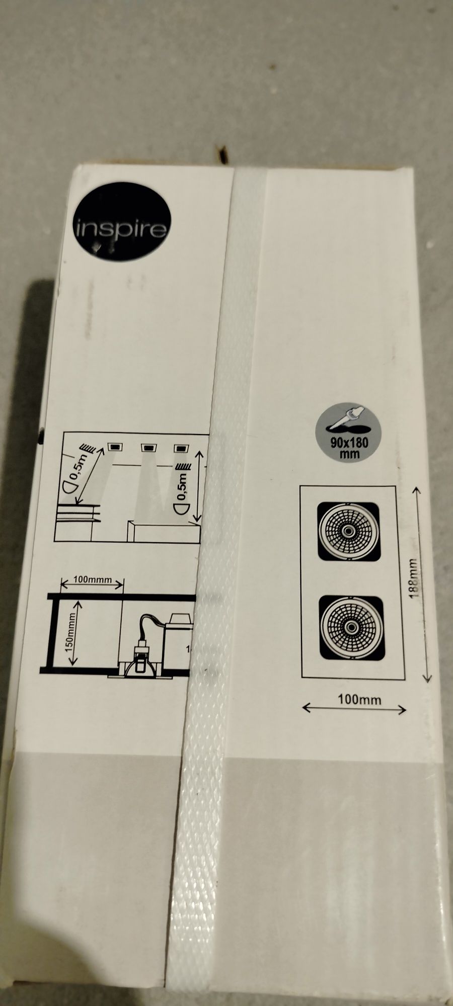 Lampa sufitowa wpuszczana oprawa inspire arramis nowa
