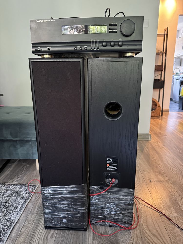 Wieża / Wzmacniacz HK + kolumny JBL + CD
