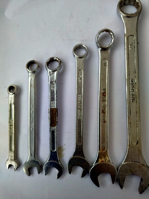 Продам ключи рожково накидные хромированные БУ Комплектом из 6 штук.