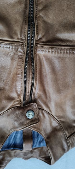 Skórzana kurtka Massimo Dutti