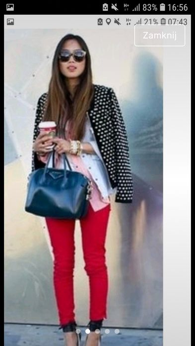 Kurtka ramoneska skóra naturalna Zara s