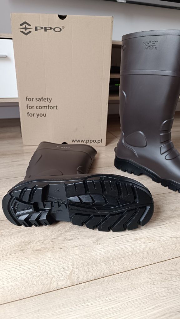 Buty bezpieczne kalosze PPO model 2048 S4 R45