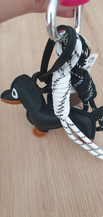 Stylowy i uroczy brelok do torebki Jamnik + mini czekolada