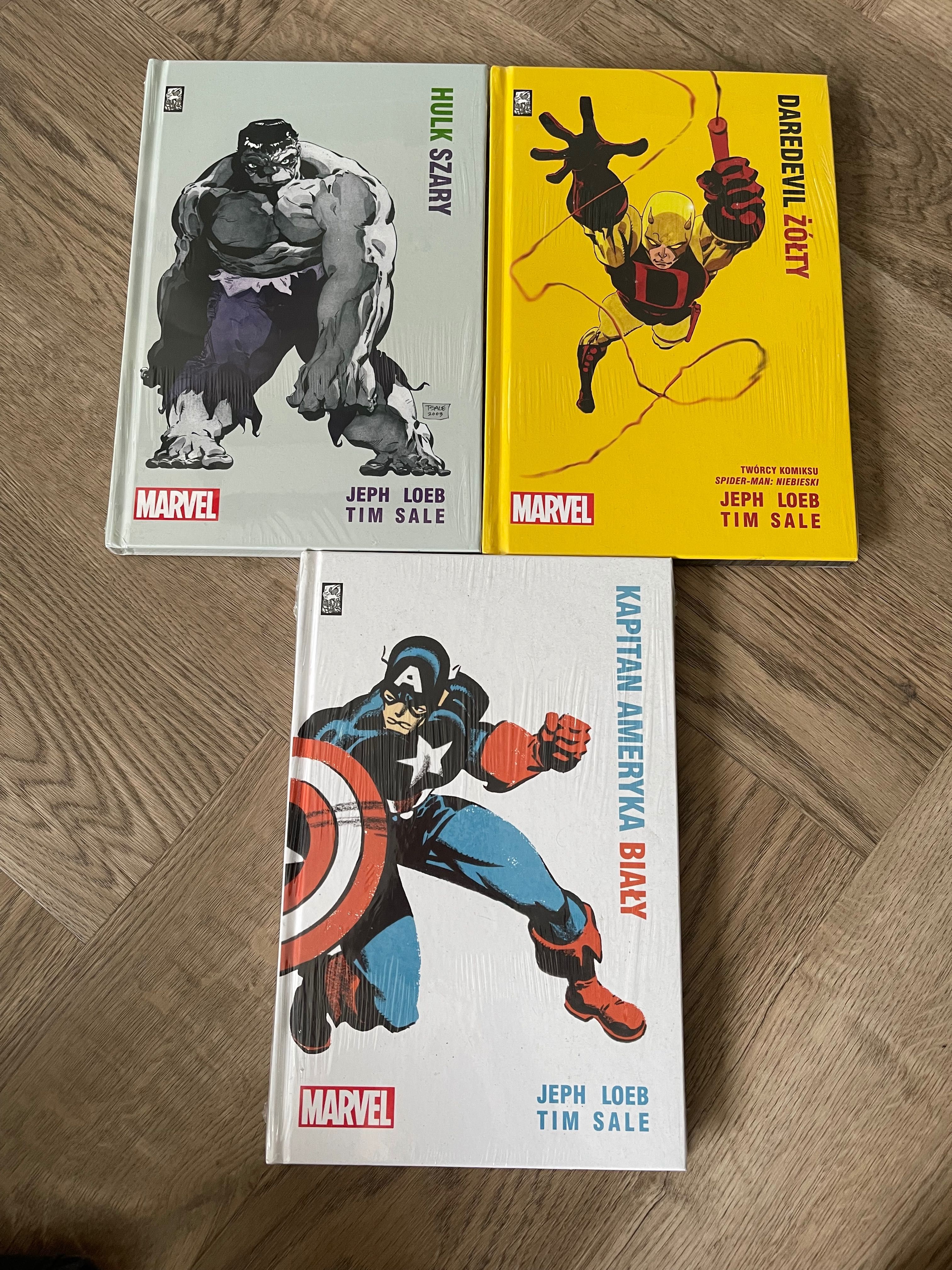 Zestaw komiksów Marvel Hulk Daredevil Kapitan Ameryka