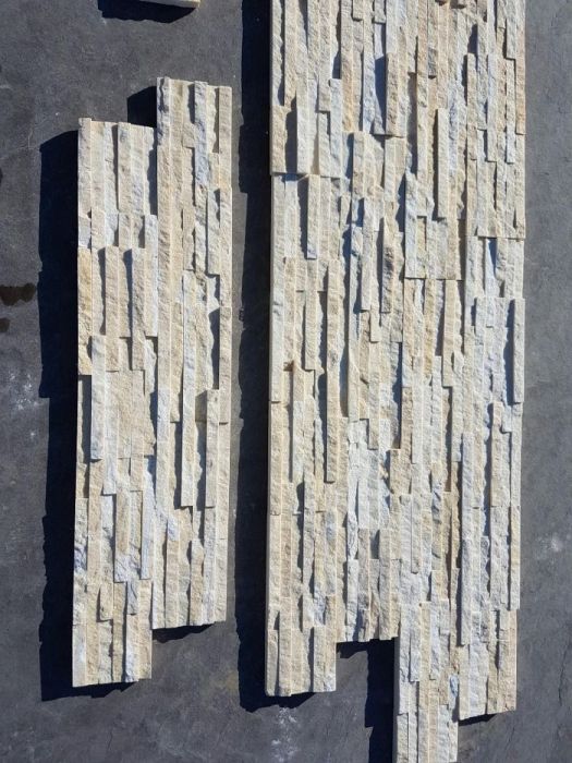 Pedra creme - quartzito tiras finas