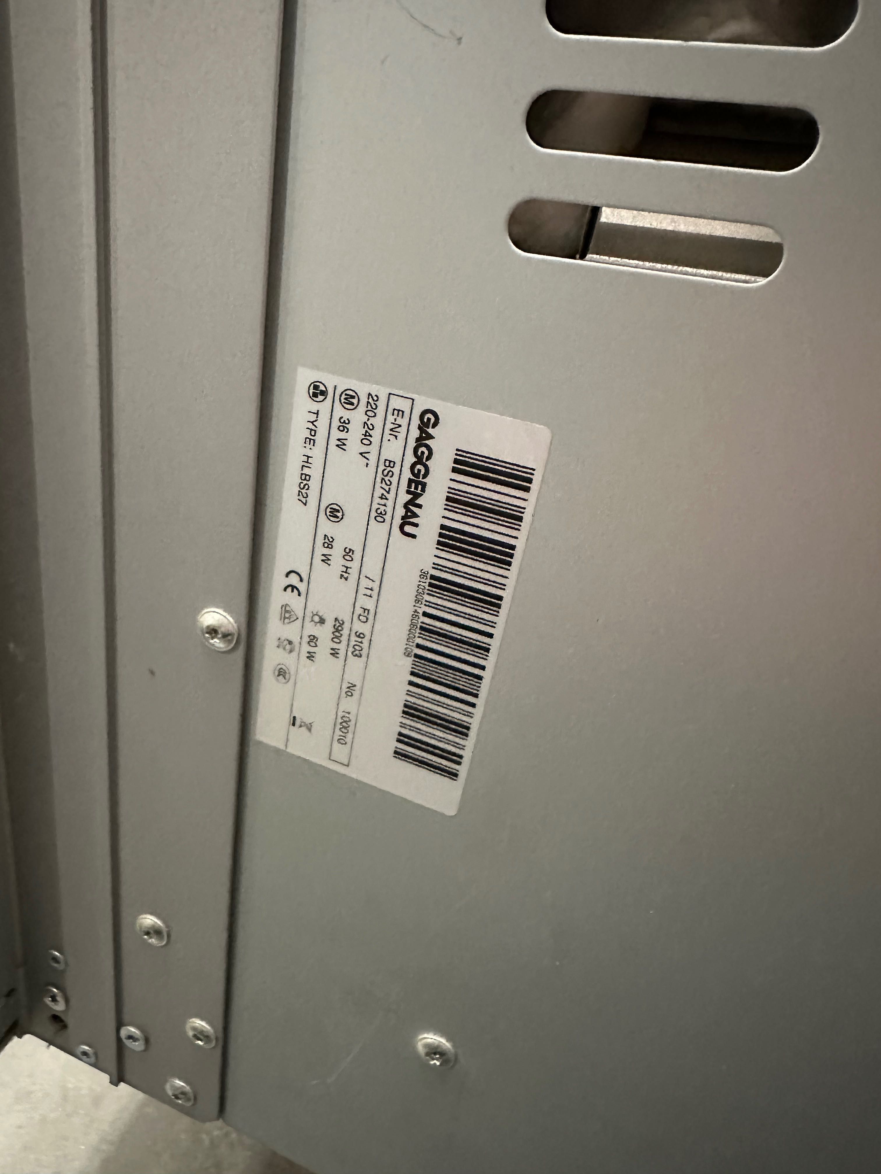 Gaggenau piekarnik  parowy BS274130