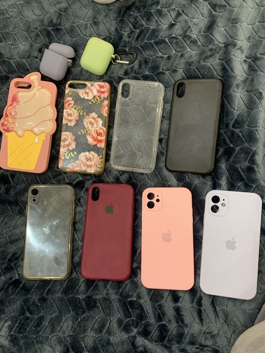 чохли на айфон 8, хр, 11 та навушники airpods 1 та 2